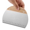 Stainless Steel Dough Scraper 2 Pieces Dough Scraper with Wooden