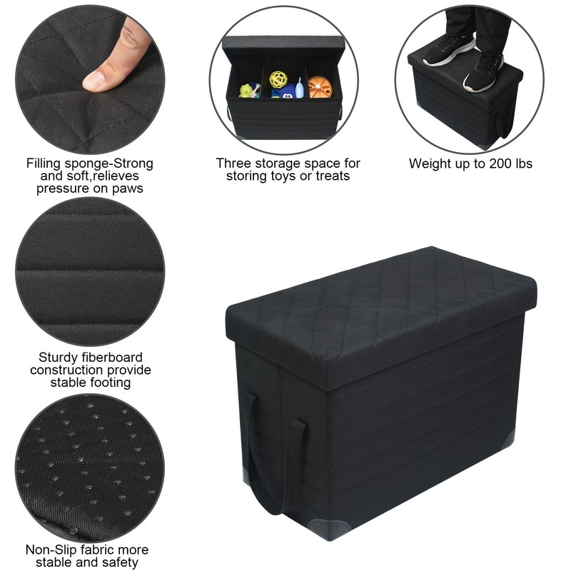 Car Back Seat Extender for Large Dogs up to 200lbs