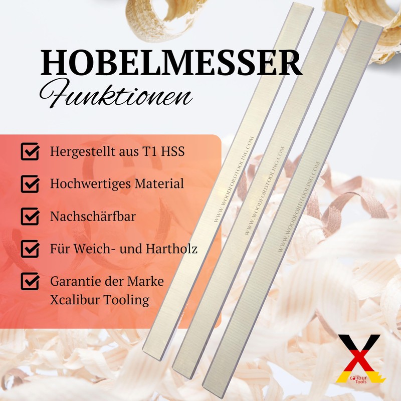 for Scheppach HMT260 Planer Blades 260mm 1 Pair Fits HM2,