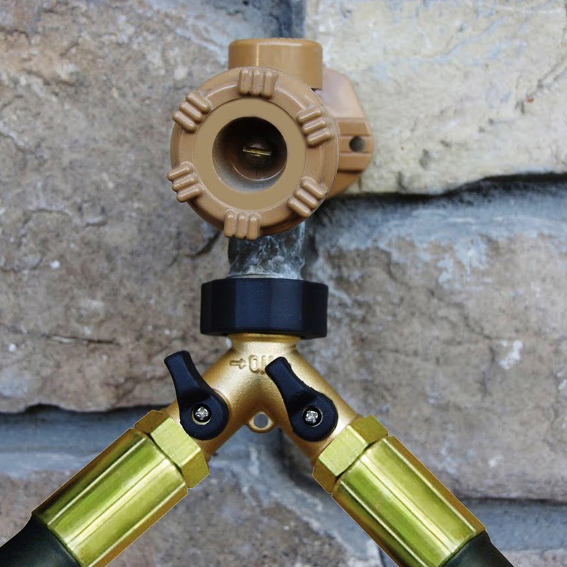 2 Way Ball Valve Durable Brass Plastic Valve Switch 3/4in