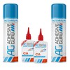 Adhesive Guru CA Glue with Activator (2x1.7 oz - 2x6.76