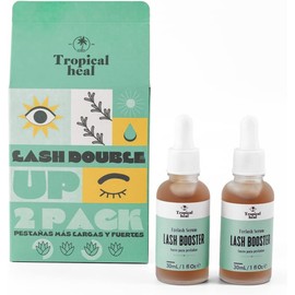 Tropical Heal | Lash Booster | Serum Nutritivo y Alargador de Pestañas y Cejas | Paquete con 2 Unidades de 30 ml