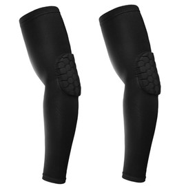 2 Pack Elbow Compression Sleeve Padded Elbow Sleeve, Basketball Arm sleeve Baseball Arm Sleeve Football Arm Sleeve, Volleyball Elbow Pads Volleyball Arm Sleeves Youth Girls & Boys (Black, M)