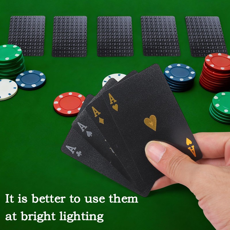 SirShop Diamond Waterproof Playing Cards, 2 Deck of Cards, Cool