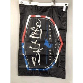 Salt Life Amerisheild Diving Flag USA Patriotic Fishing Boating 24x36 Red White