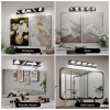 Matte Black Modern Acrylic LED Bathroom Vanity Light Fixtures 5