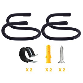 Pmsanzay 2 Pack Universal Skateboard Wall Mount Rack. Horizontally/Vertically Wall Mounted Storage - Fits Virtually All Cruiser Boards, Skateboards, Penny Boards, Longboards,etc (Hardware Included)