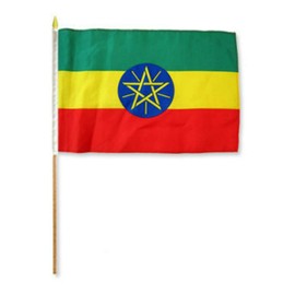 "Flags & Signs" 12x18 12"x18" Lot of 12 (Dozen) Ethiopia Flag a-1-2045