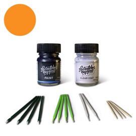 ScratchesHappen Exact-Match Touch Up Paint Kit - Le Mans Sunset Metallic (A17) for Nissan - Essential (Paint + Clear Coat)