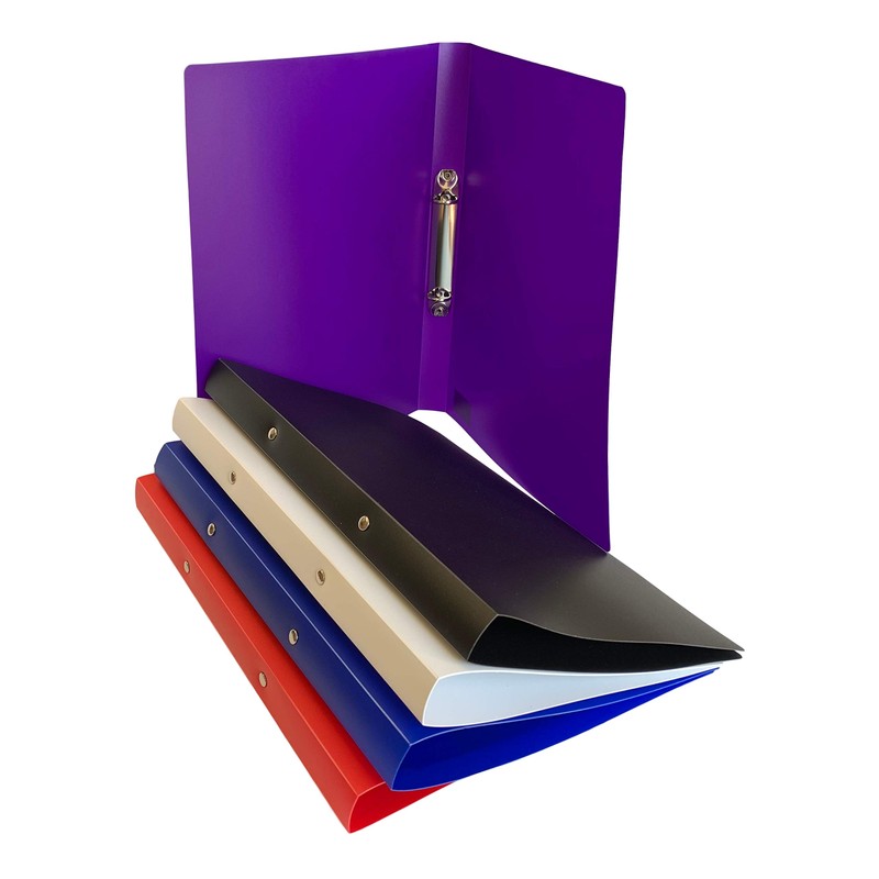 Janrax A4 Purple PP Ring Binder – 25mm Spine, 2