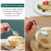 Kyraton Teaspoons 12 Pieces 14cm Stainless Steel Teaspoons, Dessert Spoon,Golden