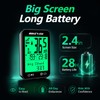 Bikevee GPS Bike Computer, 2.4" Display, IPX7, 8 Languages, Green