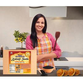 Rani Kalonji (Black Seed, Nigella Sativa, Black Cumin) Seeds 400oz (25lbs) 11.36kg Bulk Box ~ All Natural | Gluten Friendly | NON-GMO | Vegan | Indian Origin