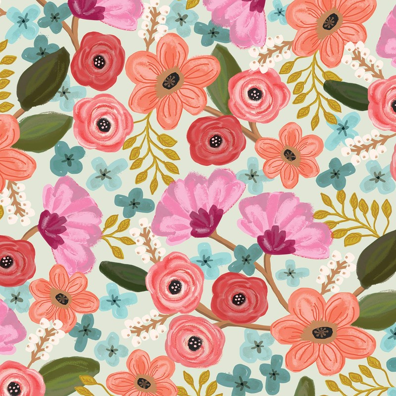 Jillson & Roberts All Occasion Wrapping Paper Roll Bundle Florals,