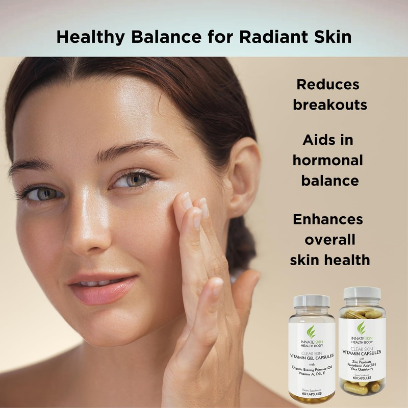 Clear Skin Acne Vitamin System | 20 Antioxidants, Botanicals &