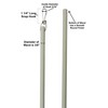 30" Fiberglass Drapery Baton Curtain Wands with Stainless Steel Snap