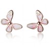 Women's Pierced Earrings, 925 Silver, Hypoallergenic Metal, Small, 18K K,