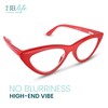 Red Cat Eye Reading Glasses for Women with Sturdy Made