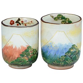 Aito USK901 Kyoto Ware Kiyomizu Ware Shunzan Kiln Tea Cup Set Kissho Fuji