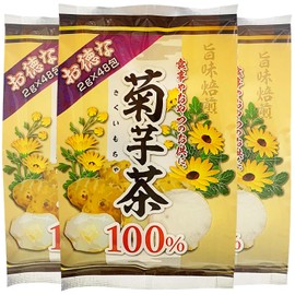 Chrysanthemum Potato Tea, Set of 3, 0.08 oz (2 g) x 48 Packets, Large Capacity, Inulin Non-Caffeine