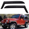 Window Visors Rain Guards Shield for 1997-2006 Jeep Wrangler, Out-Channel