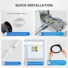 LVWIT 12 Pack Ultra-Thin Recessed Lighting 4 Inch with Junction