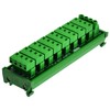 DIN Rail Mount 30A/300V 8x4 Position Pluggable Terminal Block Distribution