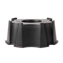 RTS Home Accents 55-Gallon Rain Barrel Stand, Made from 100% Recycled Material, Black