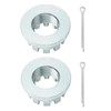 M MATI 2 Pcs Front Axle Nuts with Pins for