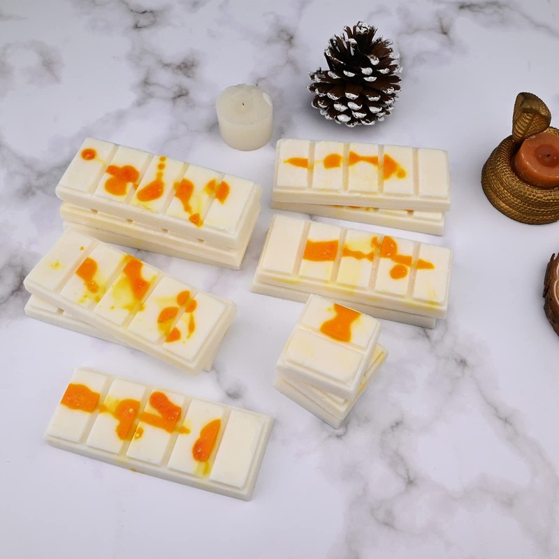 Wax Melt Molds Silicone,Rectangle Silicone Wax Melt Chocolate Bar Mold
