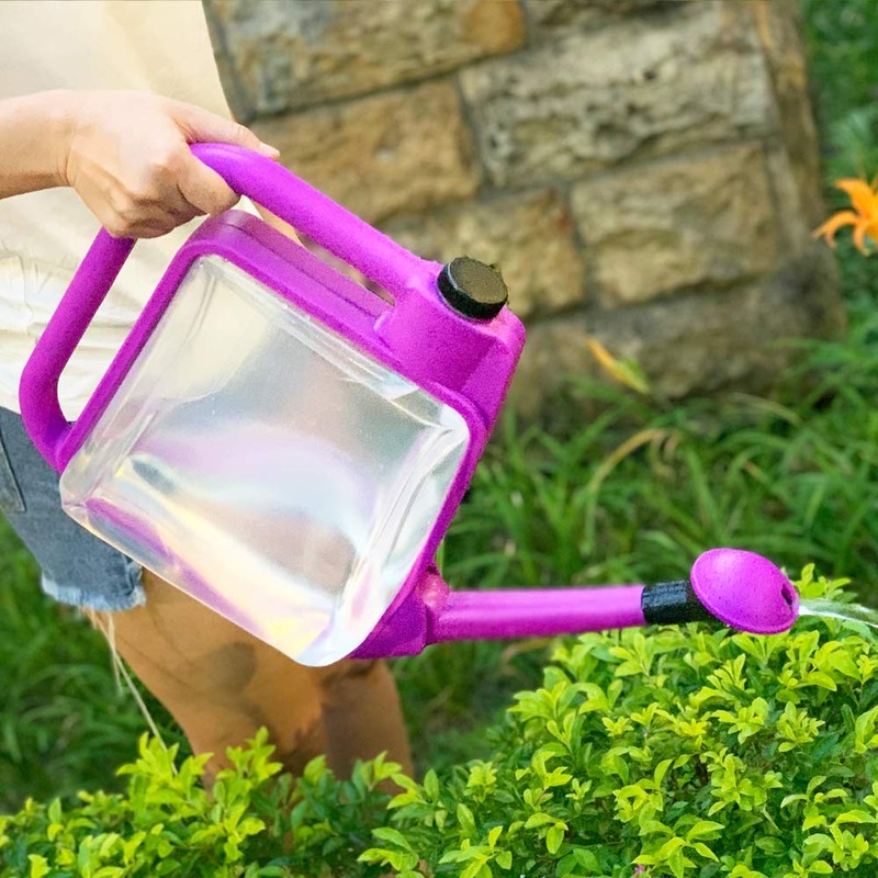 Centurion 1408 Foldable Clear Plastic Watering Can,1.5 Gal with Rotating