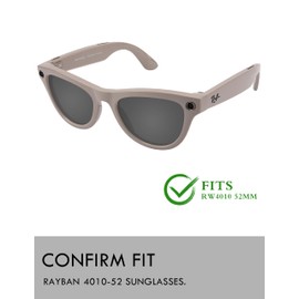 Raydi Premium Scratch-Resistant Polycarbonate Replacement Lens Set for Meta Skyler RW4010 Sunglasses - 52mm UV Protection Lenses - Photochromic Clear - Non-Polarized