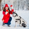 EOAMGO Dog Coat, Waterproof Dog Coat with Harness, Warm Coats