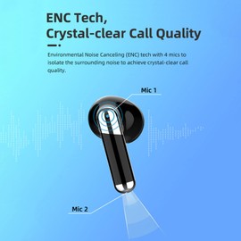 Real Time Translator Device, BT 5.3 Translator Earbuds, 144 Languages Effective Noise Cancellation Wireless Earphones for Travel