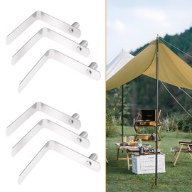 SG Store 10 x Stainless Steel Spring Snap Clips 5 mm Button Diameter 9 mm High Tent Pole Kayak Paddle Pipe Pressure Lock Pin