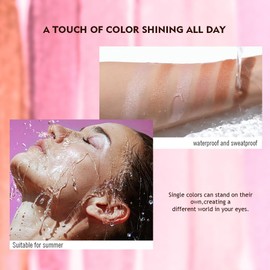 starway Glitter Eyeshadow Waterproof Smudge Proof Shimmer Eyeshadow Primer Base Create Highlight And Shadow Glitter Eye Makeup(20603, One)