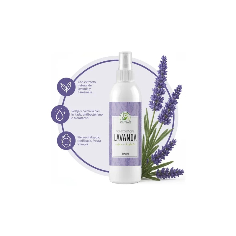 Tonico Facial De Lavanda Anti Acne (500ml)