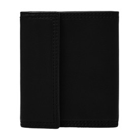Fossil Ness Coin Pocket Bifold Black, black