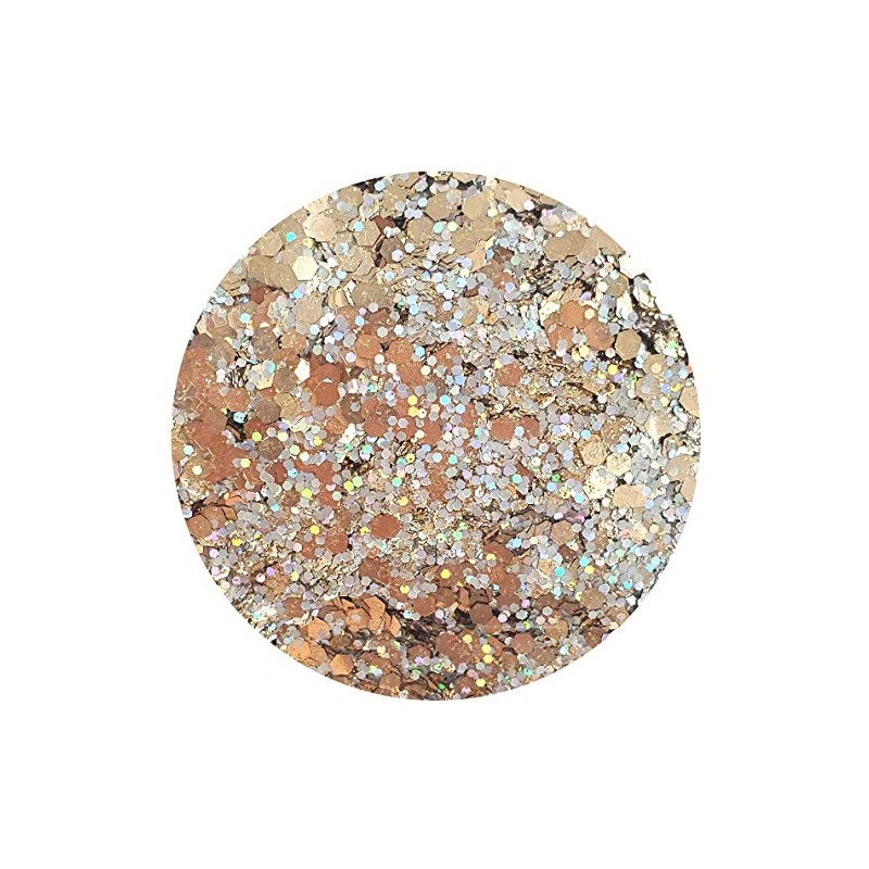 We R Spin It Glitter Mix, 10oz/283.5g - Chunky/Fine Gold