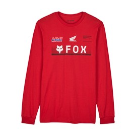 Fox Racing Mens Fox X Honda Premium Long Sleeve Tee Flame Red