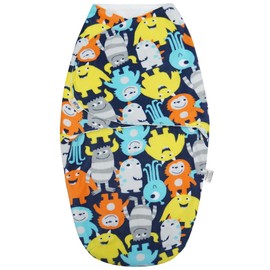 BlueSnail Baby Swaddle, Soft and Comfortable, Newborn Easy Wrap Receiving Blanket, Suitable for 0-3/3-6 Months (Coloured Monster, 3-6 Months)