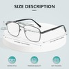 EASY READ Aviator Reading Glasses for Men,Blue light blocking Readers