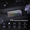RedThunder K75 Wireless Mechanical Gaming Keyboard, 75% Hot Swappable Creamy