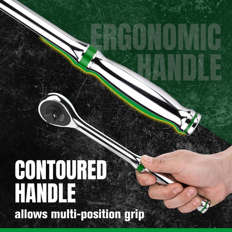 SK 1/2" Drive Ratchet Handle, 160-Position 2 Pawl Ratchet, Premium