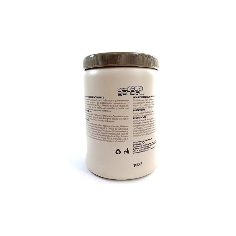 Loquay Seda Esencial Tratamiento Reestructurante, Blanco, 1000 g