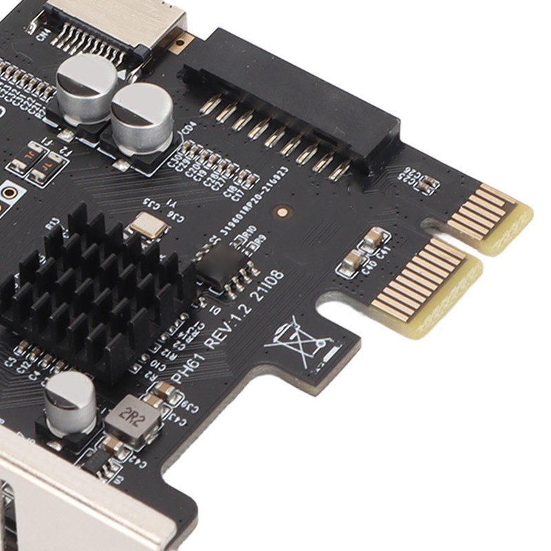 Expansion Card PCIE to USB 19Pin Good Conductivity One Piece