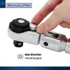 MichaelPro MP001210 3-Pc Multi-Position 72 Tooth Extendable Flex- Head Ratchets