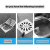 MAOYONG Tub Stopper Silicone Floor Drain Anti-Odor Mat, Silica Gel