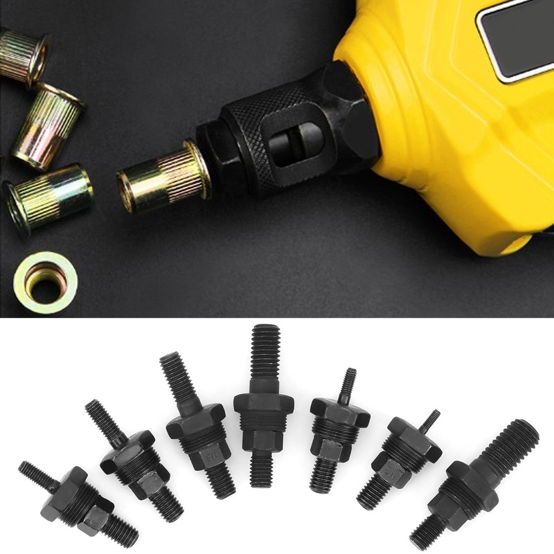 14Pcs Rivet Nut Gun Head Manual High Speed Steel Hardware