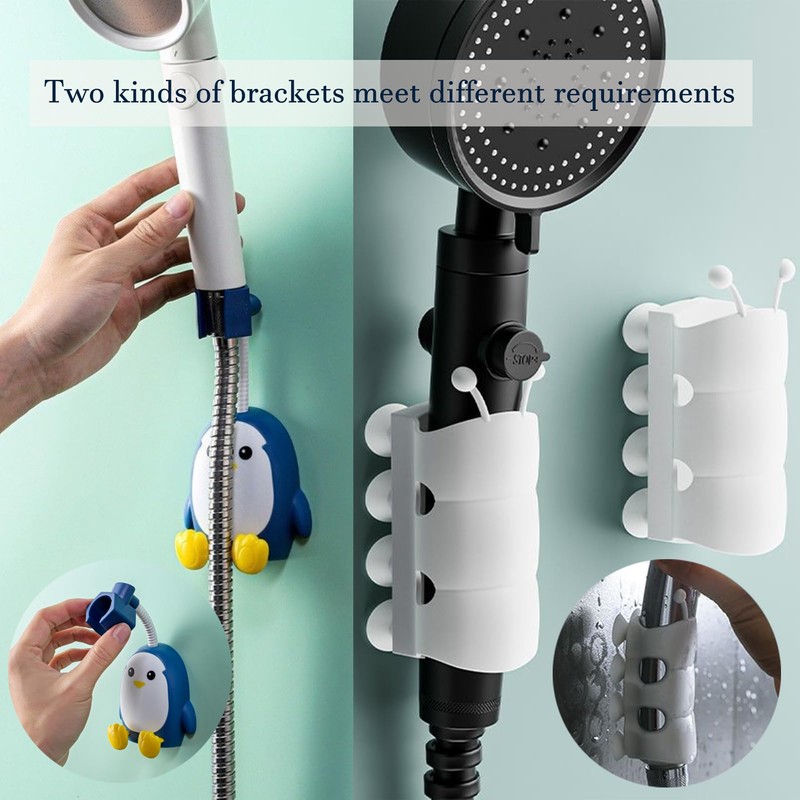 MIUPOO 360 Degree Adjustable Rotatable Handheld Shower Head Holder,Removable No